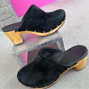 Black Suede Clogs - UGG